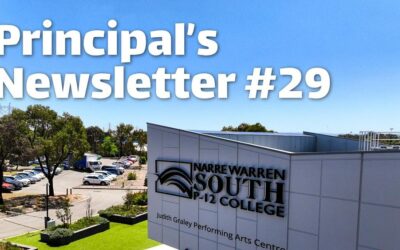 Narre Warren South P 12 College – Video Newsletter #29
